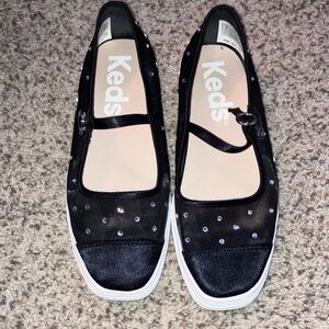 Keds Black and White Mary Jane Shoes